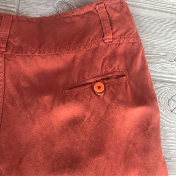 SUGAR PRODUCT Burnt Orange Linen Rayon Trouser - Picture 9 of 15